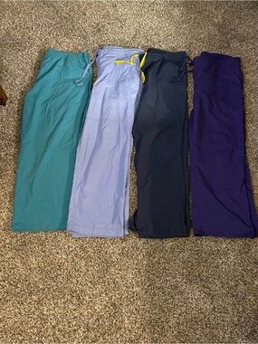 4pc Bundle Large Women’s Medical Pant Scrubs